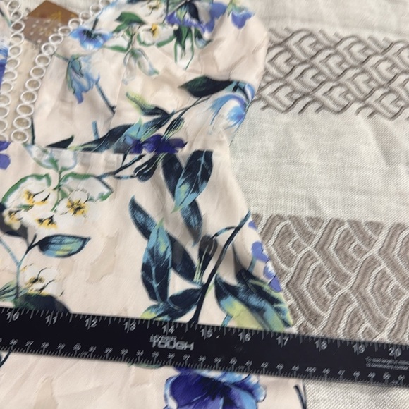 (T6) NEW Foxiedox Ressie Blue Floral Dress with Ruffles Size S - Picture 11 of 16